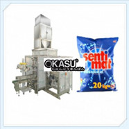 Máy cân đóng bao bột giặt, bột tẩy, bột baking soda,...