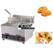 Bếp chiên đôi dùng gas Okasu OKS-WYA772
