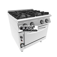 Bếp âu 4 họng có lò nướng dùng gas Okasu OKS-7KG 23