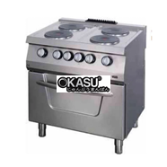 BẾP ÂU 4 HỌNG DÙNG ĐIỆN CÓ LÒ NƯỚNG ĐIỆN Ozti OSOEF 8070           