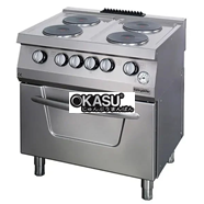 Bếp âu 4 họng có lò nướng dùng điện Ozti OSOEF 8070           