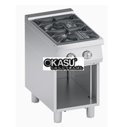 Bếp Âu 2 họng dùng gas có chân đứng ATA K7GCU05VV