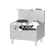 Bếp Á 1 họng có quạt thổi 1 bầu nước Nayati NGKB 11-90 W1N1 CLN