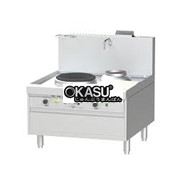 Bếp Á 1 họng có quạt thổi 1 bầu nước Nayati NGKB 12-125 W1N1 CLN