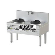 Bếp Á 2 họng có vòi xả nước Nayati NGK 12-75