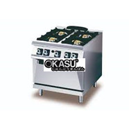 Bếp Âu 4 họng có lò nướng Olis D74/10 CGG