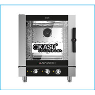 Lò nướng hấp đa năng Alphatech ICGM071E 7 khay dùng gas