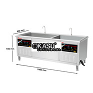 Máy Rửa Chén Bát Công Nghiệp Siêu Âm Texgio TGU-2400SD