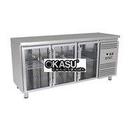 Bàn mát 3 cánh kính Kistem KIS-XFT17RG quạt gió