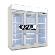 Tủ Mát Trưng Bày 3 Cánh Kính, 2010L, KISTEM KIS-XS200R3