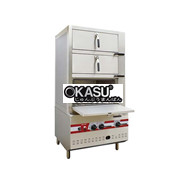 Tủ hấp 3 ngăn dùng gas Power Flame SCE-3AB-GST-N2