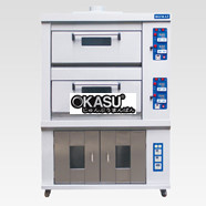 Lò nướng gas âm sàn+Proofer Homat HM-802+12P