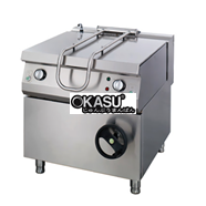 Chảo nghiêng tay quay Ozti OTG 80 dùng gas