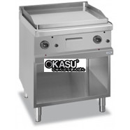 BẾP CHIÊN PHẲNG MẠ CRÔM DÙNG GAS – CÓ CHÂN TỦ MBM MG7GFT777LC