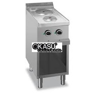 BẾP ĐIỆN 2 HỌNG TRÒN CÓ CHÂN TỦ MBM MG7E277