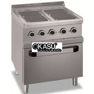 BẾP ĐIỆN 4 HỌNG VUÔNG CÓ LÒ NƯỚNG MBM MG7E4F77Q