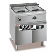 BẾP CHIÊN NHÚNG 02 NGĂN DÙNG ĐIỆN CÓ CHÂN TỦ MBM MG7EF777