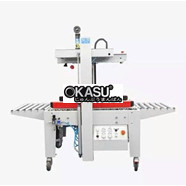 Máy dán thùng carton khí nén tự động Hualian FXJ-5050Q (Cơ chế khóa mới)