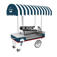 Xe đẩy tủ trưng bày kem Easybest ICE CART 12