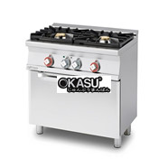 Bếp âu 2 đầu đốt dùng gas và lò nướng điện Lotus CF2-58GE