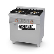 Bếp âu 2 họng kết hợp lò nướng điện Lotus CFM2-68GEM