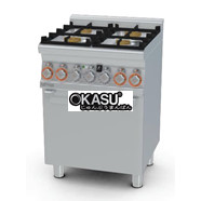 Bếp âu 4 họng có lò nướng Lotus CFM4-66GEM