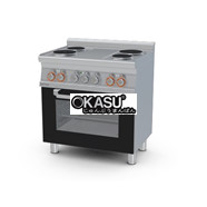 Bếp điện 3 pha có lò nướng cửa kính Lotus CFM4-68ET