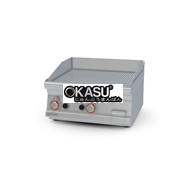 Bếp rán mặt rãnh mạ crom dùng gas Lotus FTRT-66GS