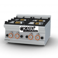 Bếp âu 4 đầu đốt dùng gas Lotus PCT-66G