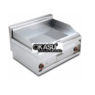 Bếp rán điện 1/2 rãnh + 1/2 mặt nướng mạ crom mịn Superchrome Lotus FTLR-8ETS