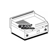 Bếp rán gas 1/2 rãnh + 1/2 mặt nướng mạ crom mịn Superchrome Lotus FTLR-8GS