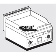 Bếp rán phẳng mạ crom Superchrome dùng gas Lotus FTL-6GS