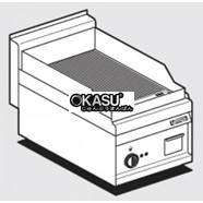 Bếp rán điện có rãnh mạ crom Superchrome Lotus FTR-4ETS