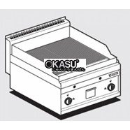 Bếp rán mặt rãnh mạ crom Superchrome dùng gas Lotus FTR-6GS