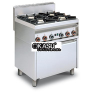 Bếp âu 4 Họng có lò nướng LOTUS CF4-8GEMS