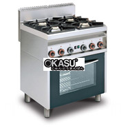 Bếp 2 họng có lò nướng LOTUS CF4-8GEMS