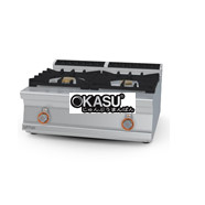 Bếp âu 2 đầu đốt dùng gas Lotus PC2T-78G