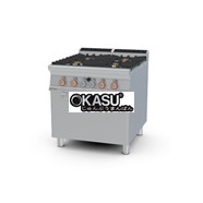 Bếp âu 4 đầu đốt kèm lò nướng gas Lotus CF4-98G