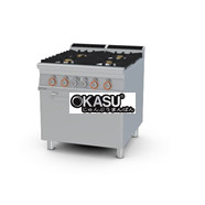 Bếp gas 4 đầu đốt kèm lò nướng điện Lotus CF4-98GE