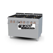 Bếp âu 6 đầu đốt kèm lò nướng gas Lotus CF6-912G