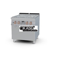 Bếp gas 4 đầu đốt kèm lò nướng gas Lotus CFA4-98G