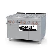 Bếp gas 6 đầu đốt kèm lò nướng gas Lotus CFA6-912GV