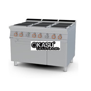 Bếp âu 6 đầu đốt kèm lò nướng điện Lotus CFQ6-912ETV