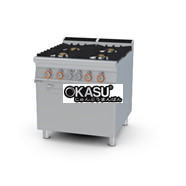 Bếp gas 4 đầu đốt kèm lò nướng điện Lotus CFV4-98GE