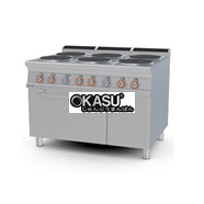 Bếp âu 6 đầu đốt kèm lò nướng điện Lotus CFV6-912ETV