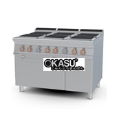 Bếp âu 6 đầu đốt kèm lò nướng điện Lotus CFVQ6-912ETV