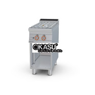 Bếp gas 2 đầu đốt trên tủ mở Lotus PCA-94G