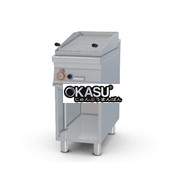 Bếp nướng gas Lavastone trên tủ mở Lotus CW-94G