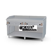 Bếp nướng gas phủ crôm Superchrome trên tủ mở Lotus FTL-916GS