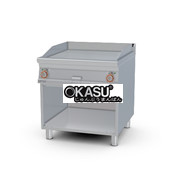 Bếp rán điện có rãnh mạ crom Superchrome trên tủ mở Lotus FTR-98ETS